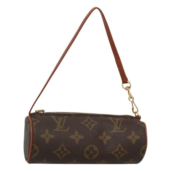 LOUIS VUITTON Monogram Papillon Pouch LV Auth 123932